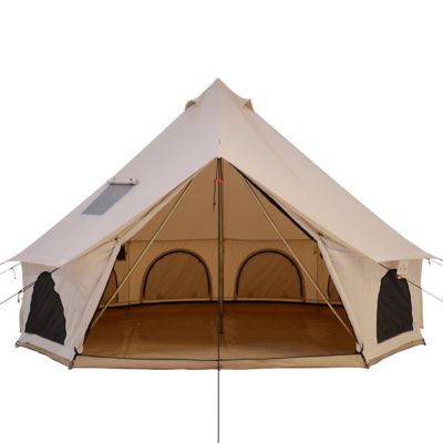 White Duck 16 ft. Avalon Bell Tent,(Fire Water Repellent)