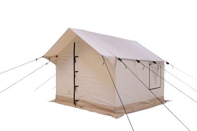 White Duck 8x10 Alpha Wall Tent, (Fire Water Repellent)