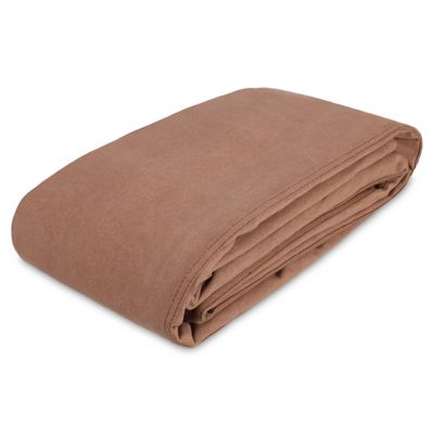 White Duck 18 oz. Canvas Tarpaulin, Brown, 8 x 16