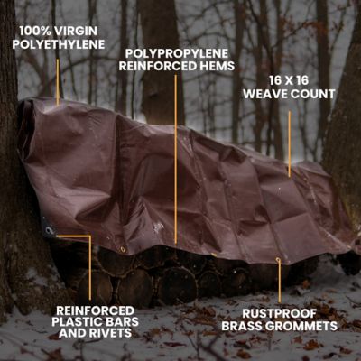 Image showing  15 ft. x 15 ft. 16 mil Super Heavy-Duty Poly Tarp