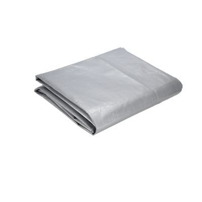 Image showing  Super Heavy Duty Poly Tarp, 12 ft. x 16 ft., 16 mil, Sliver & Black
