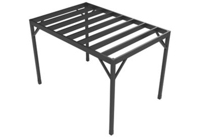 Image showing  8 ft. x 12 ft. Evolution Modern Black Steel Pergola Kit