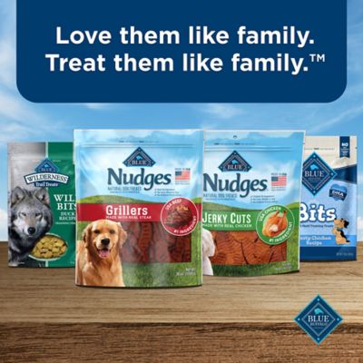 Image showing 8 th BLUE Nudges Grillers Real Steak Flavor Natural Dog Treats, 16 oz.