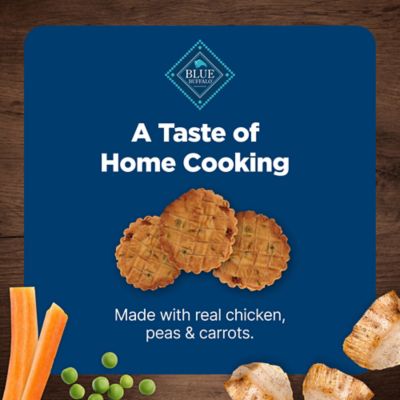 Image showing 5 th BLUE Nudges Homestyle Chicken, Peas and Carrots Recipe Natural Dog Treats, 16 oz.
