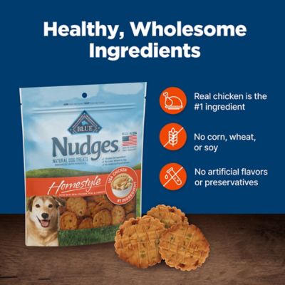 Image showing 6 th BLUE Nudges Homestyle Chicken, Peas and Carrots Recipe Natural Dog Treats, 16 oz.