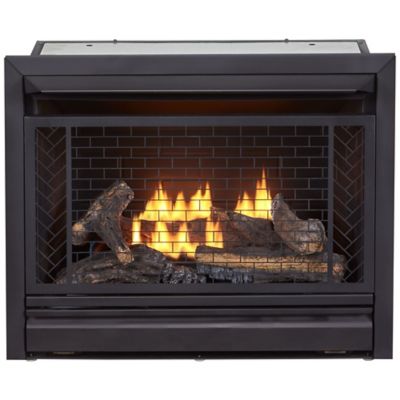 Bluegrass Living Vent Free Natural Gas Fireplace Insert - 26,000 BTU, Remote, Zero Clearance Design - B300Rtn, 170268