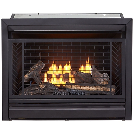 Bluegrass Living Vent Free Natural Gas Fireplace Insert - 26,000 BTU, Remote, Zero Clearance Design - B300Rtn, 170268