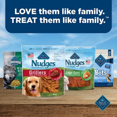 Image showing 8 th BLUE Nudges Grillers Real Steak Flavor Natural Dog Treats, 36 oz.