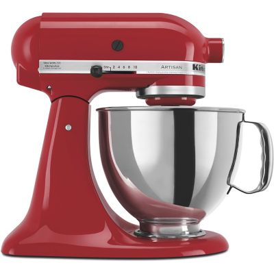 KitchenAid Artisan Series 325-Watt Tilt-Back Head Stand Mixer in Empire Red, KSM150PSER