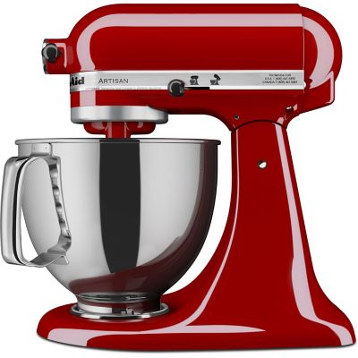 Image showing  5 qt. Artisan Series Tilt-Back Head Stand Mixer, Empire Red