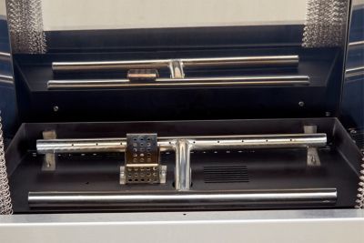 Image showing 6 th Duluth Forge Ventless Stainless Outdoor Gas Fireplace Insert with Glass Media & Log Set, 24,000 BTU, Manual Control, DF450SS-L