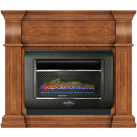 Duluth Forge Mini Hearth Ventless Gas Wall Fireplace - 26,000 BTU, T-Stat, Toasted Almond Finish - Df300L-M-Ta, 170175
