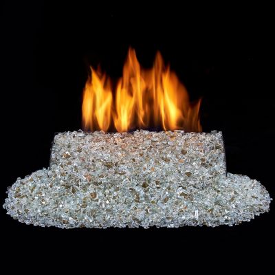 Image showing  Vented Fire Glass Burner Kit - 14in., 45,000 BTU, Natural Gas, Match Light - Model# FGB14-1