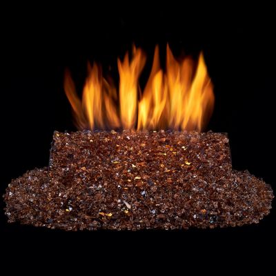 Image showing  Vented Fire Glass Burner Kit - 14in., 45,000 BTU, Natural Gas, Match Light - Model# FGB14-1