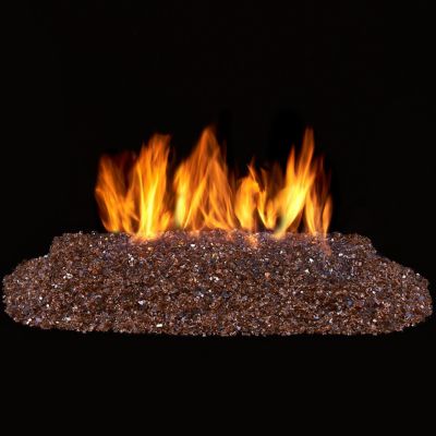 Image showing  Vented Fire Glass Burner Kit - 24in., 65,000 BTU, Natural Gas, Match Light - Model# FGB24-1