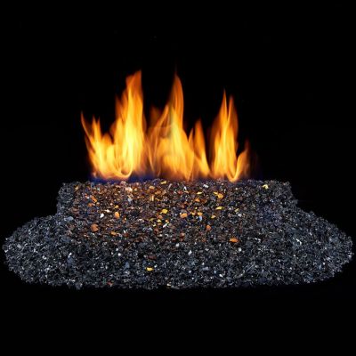 Image showing  Vented Fire Glass Burner Kit - 18in., 55,000 BTU, Natural Gas, Match Light - Model# FGB18-1