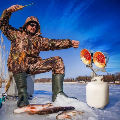 Image showing  Infra-Red Tank Top Dual Burner Propane Heater, 5,200 sq. ft., 30,000 BTU