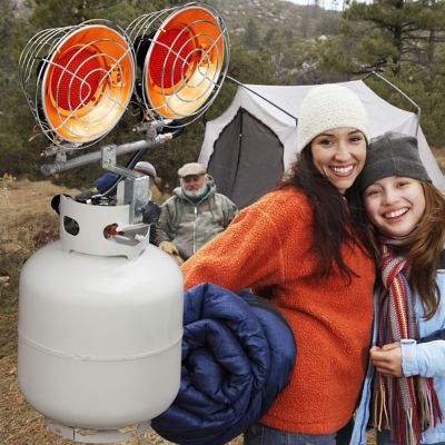 Image showing  Infra-Red Tank Top Dual Burner Propane Heater, 5,200 sq. ft., 30,000 BTU