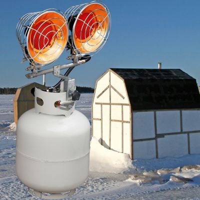 Image showing 5 th Avenger Infra-Red Tank Top Dual Burner Propane Heater, 5,200 sq. ft., 30,000 BTU