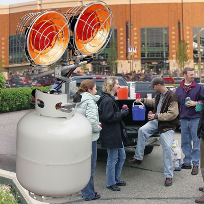 Image showing 6 th Avenger Infra-Red Tank Top Dual Burner Propane Heater, 5,200 sq. ft., 30,000 BTU