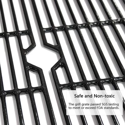 Image showing  16-7/8 in. Porcelain-Coated Cast Iron Replacement Grill Grates, 3 pk.