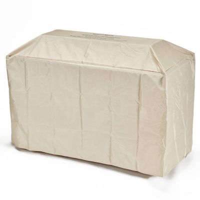 Image showing 6 th Bluegrass Living 42 x 20in. Barnyard Rectangular MGO Propane Fire Pit Table with Glass Beads and Cover, HF42603