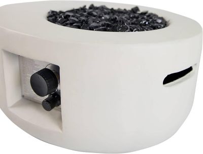 Image showing  26 in. Carlisle MGO Propane Fire Pit Table with Glass Beads and Cover - Model# HF26900AA