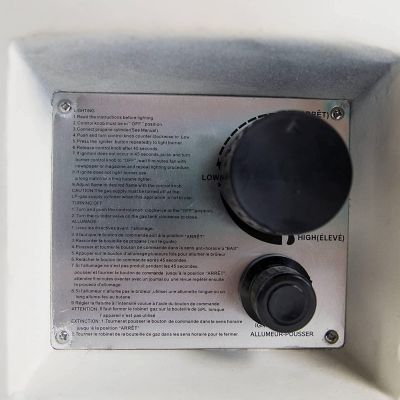 Image showing  26 in. Carlisle MGO Propane Fire Pit Table with Glass Beads and Cover - Model# HF26900AA