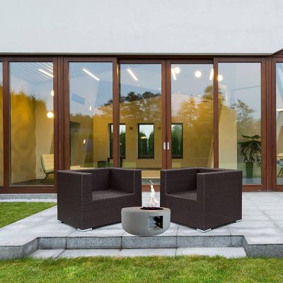 Image showing  26 in. Carlisle MGO Propane Fire Pit Table with Glass Beads and Cover - Model# HF26900AA