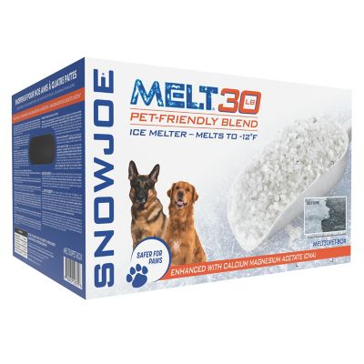 Snow Joe Premium Pet + Nature Friendly Ice Melt, Cma Blend, Scoop Included, Boxed, 30-Pds, MELT30PET-BOX