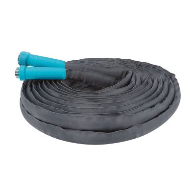 Snow Joe Aqua 50 ft. x 5/8 in. Fiberjacket Hose with Alum. Fittings, H.D. Coupling