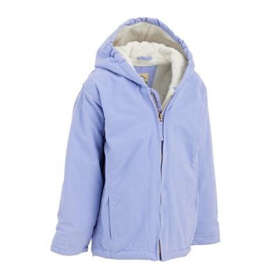 Image showing 1 th Blue Mountain Junior Girls' Sherpa-Lined Sanded Duck Hooded Jacket