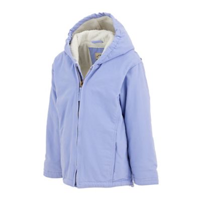 Image showing 2 th Blue Mountain Junior Girls' Sherpa-Lined Sanded Duck Hooded Jacket