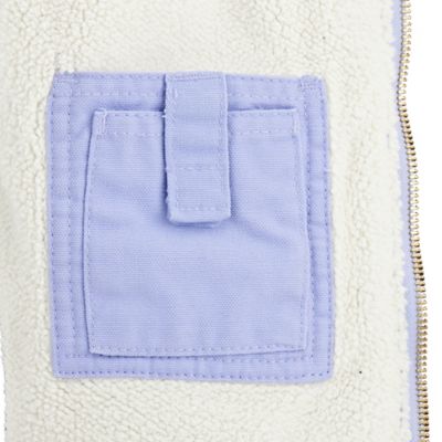 Image showing  Junior Girls' Sherpa-Lined Sanded Duck Hooded Jacket