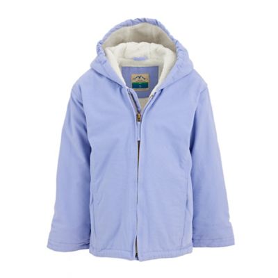 Blue Mountain Girl's Sherpa-Lined Hooded Jacket Sanded Duck