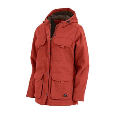 Image showing  Sanded Duck Quilted Fleece-Lined Barn Coat