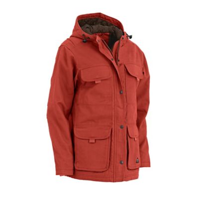 Image showing  Sanded Duck Quilted Fleece-Lined Barn Coat