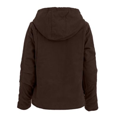 Image showing  Women's Water-Repellent Sherpa-Lined Sanded Duck Hooded Jacket