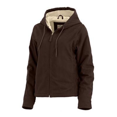 Image showing  Women's Water-Repellent Sherpa-Lined Sanded Duck Hooded Jacket
