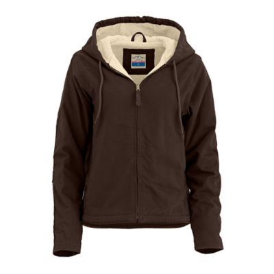 Blue Mountain Men s Sherpa Lined Heavy Duty Sanded Duck Hooded Jacket 1634863 at Tractor Supply Co