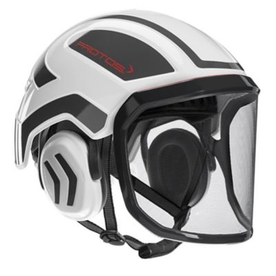 Pfanner Protos Integral Arborist Helmet, White/Gray