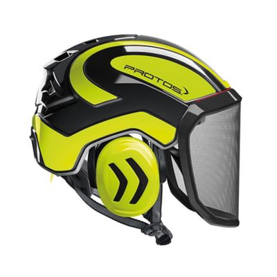 Pfanner Protos Integral Arborist Helmet, Neon Yellow/Black