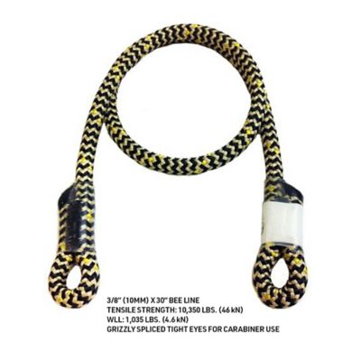 Image showing  10 mm x 30 in. Bee Line G-Spliced Eye and Eye Prusik Cord