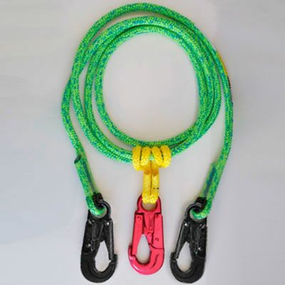 ROPE Logic Grizzly Spliced 2 in. 1 Lanyard Lightning Green 1/2 in. x 10 ft., 33301