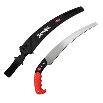 Samurai Heavy Duty 13 in. Non Tapered Curved Pruning Saw with Scabbard, 13111