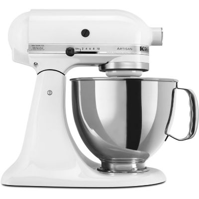 KitchenAid Artisan Series 325W Tilt-Back Head Stand Mixer, White