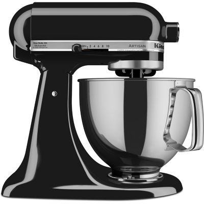 Image showing 6 th KitchenAid 5 qt. Artisan Series Tilt-Back Head Stand Mixer, Onyx Black
