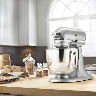 Image showing  5 qt. Artisan Series Tilt-Back Head Stand Mixer, Contour Silver