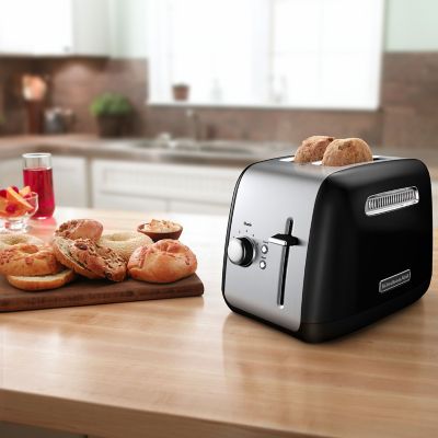 Image showing  2-Slice Toaster with Illuminated Button, Onyx Black