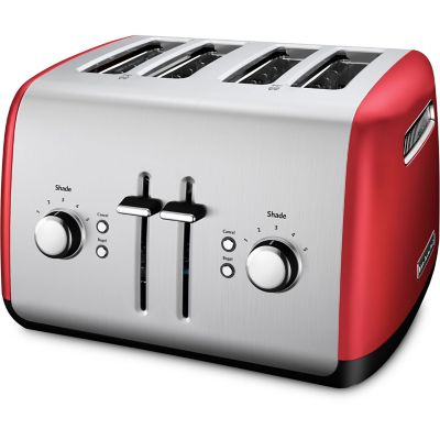 KitchenAid 4-Slice Toaster with Illuminated Buttons in Empire Red, KMT4115ER